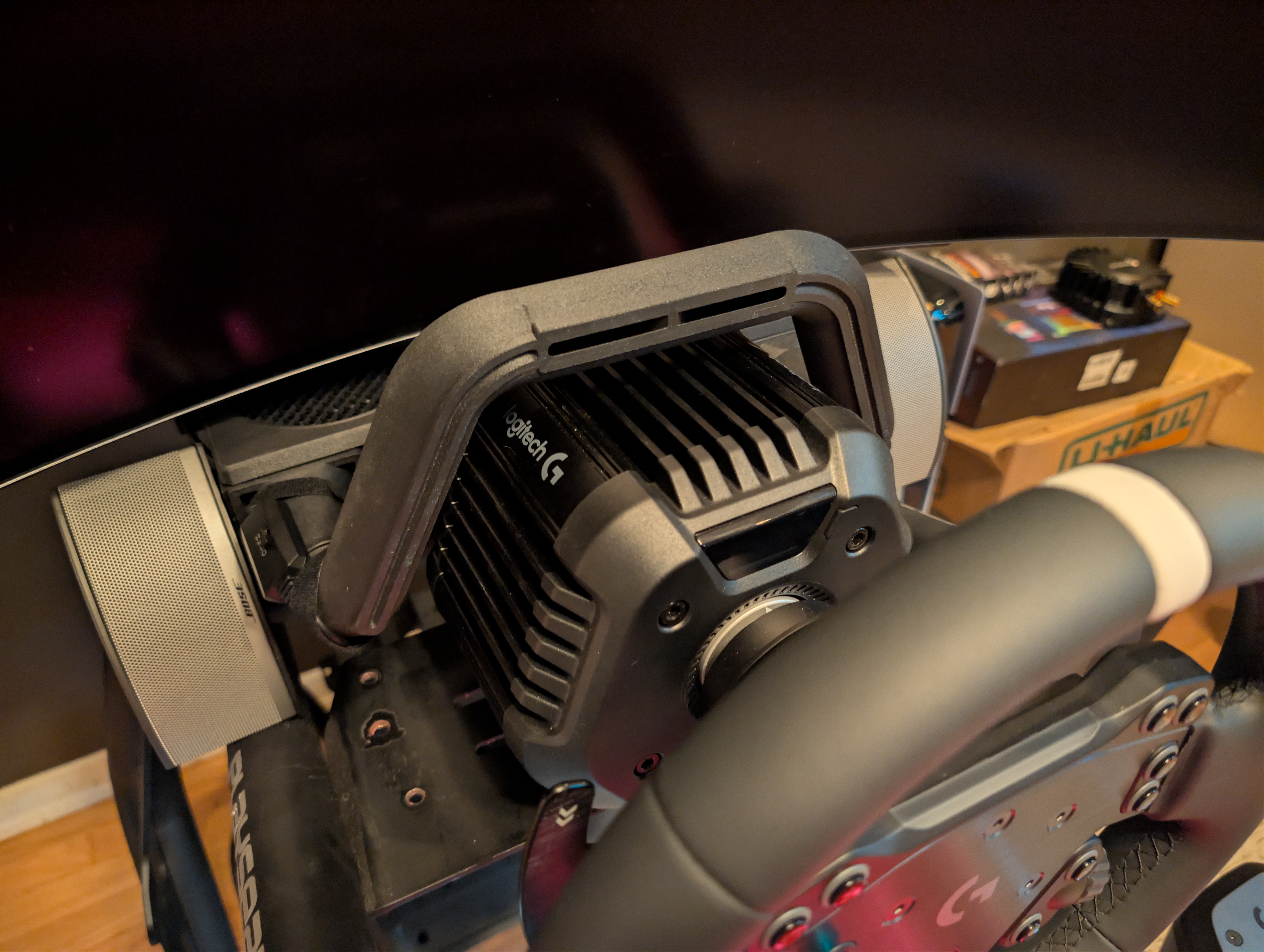 Logitech RS 50 A/C fan duct 120mm radial fan.