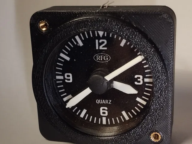 Cessna 152 Aircraft Clock - 2-1/4" Standard Flight Sim Gauge