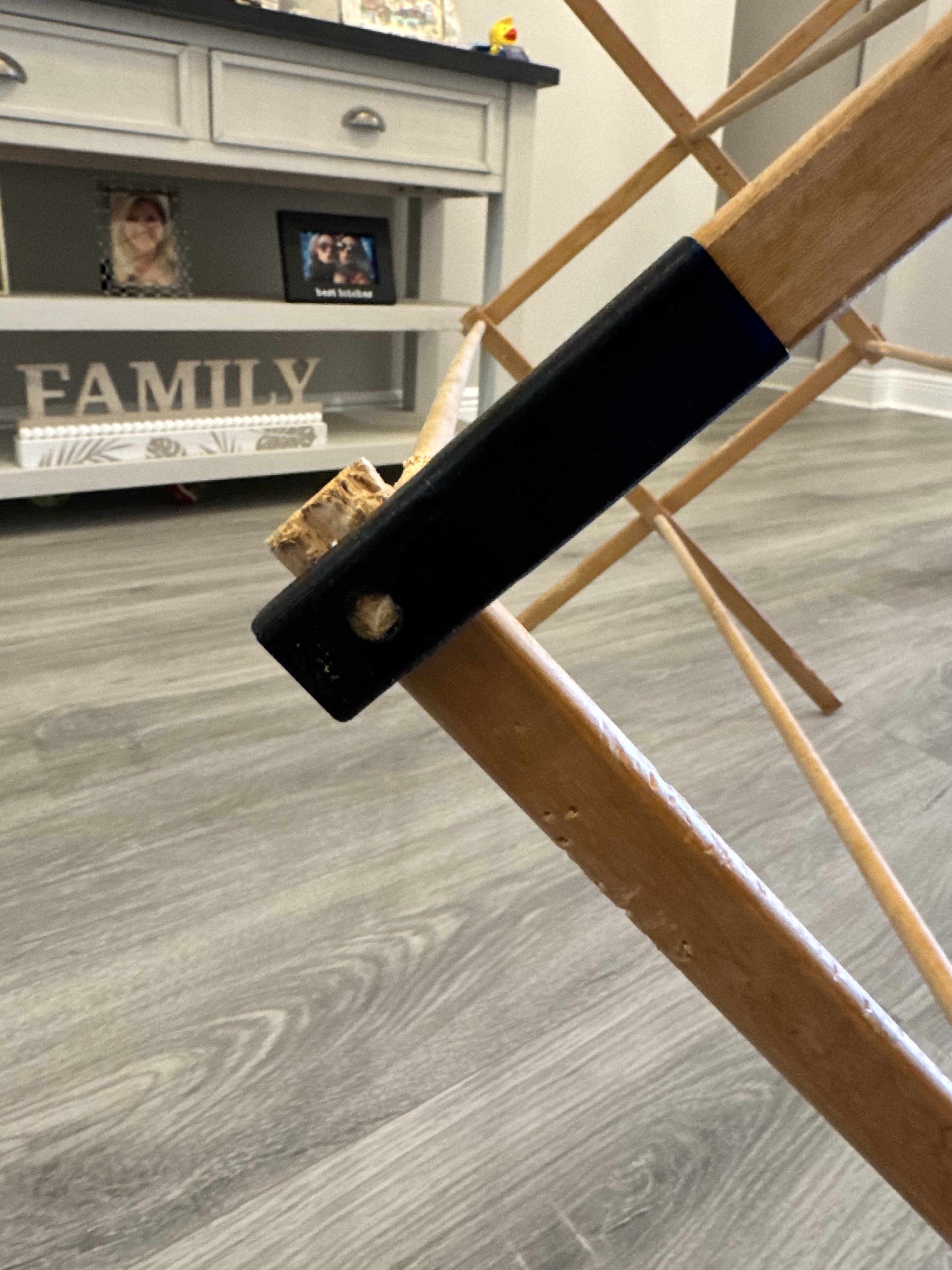Wooden Folding Clothes Drying Rack - Leg Repair Bracket