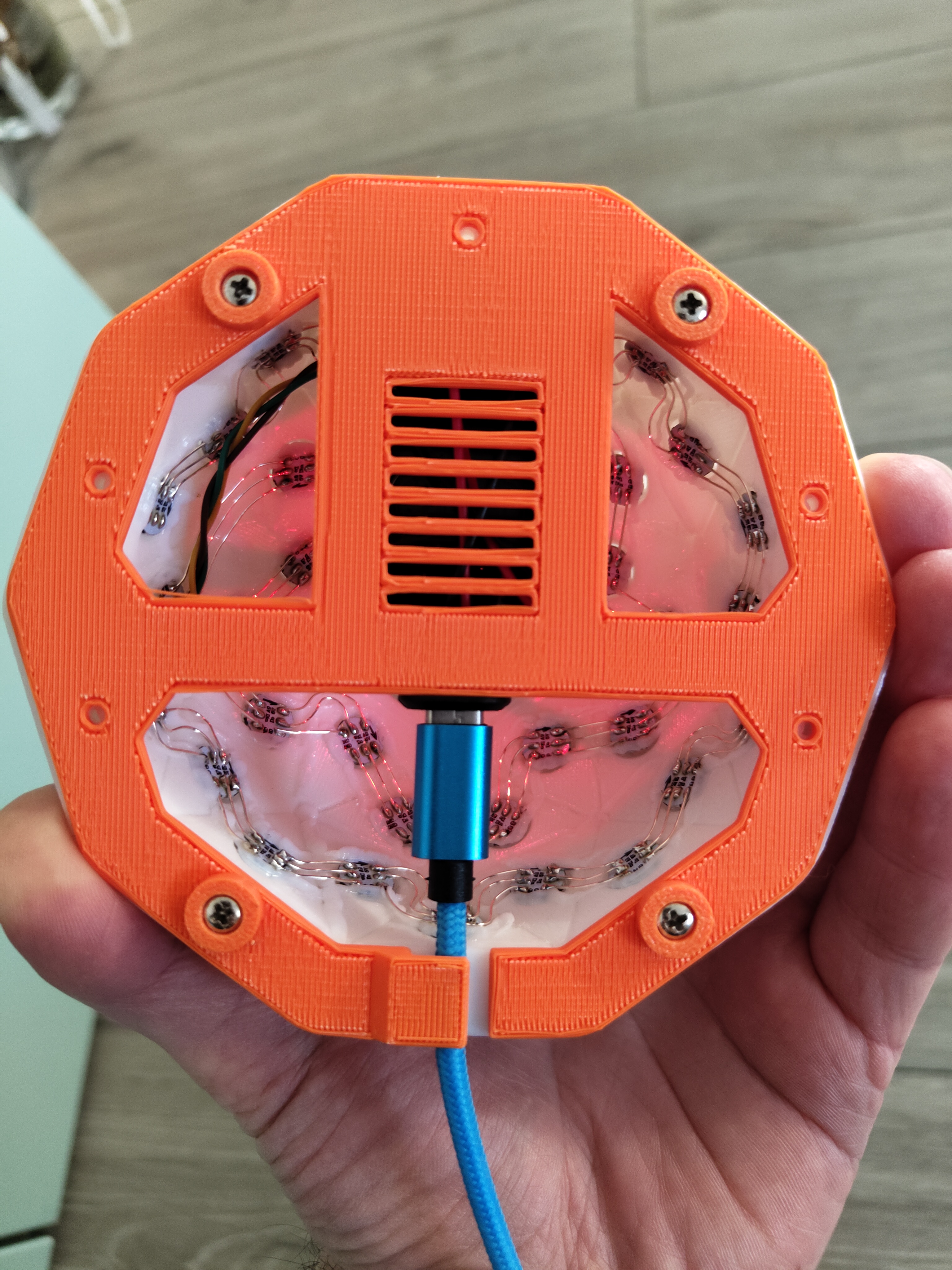 Geodesic(k) LED Hemisphere base plate