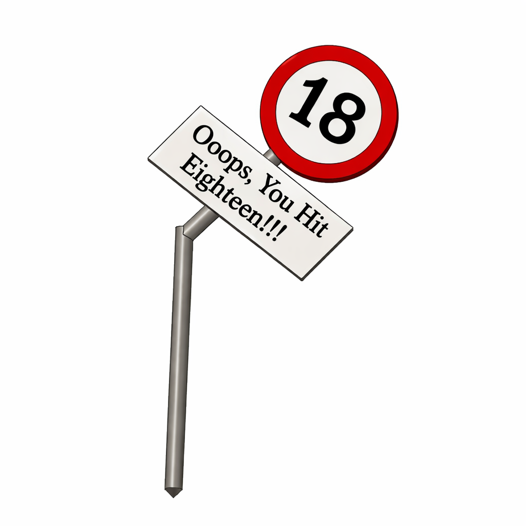 Lustige Geburtstagskuchen Deko zum 18