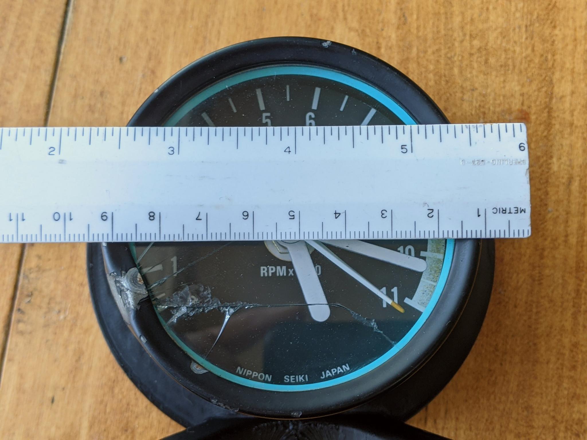 Miniatura 5 do modelo 3D Motorcycle Speedometer / Tach Desktop Clock