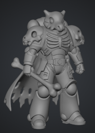 Pokémon inspired Cubone Space Marine