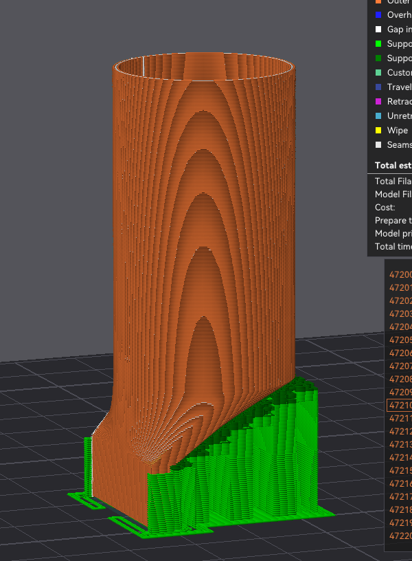 Circular to Waterfall Flow Converter