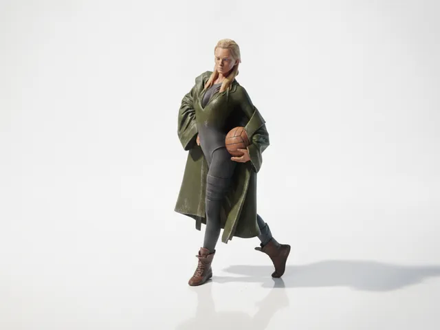 Player Holding Ball Sports Figurine 3D Printable