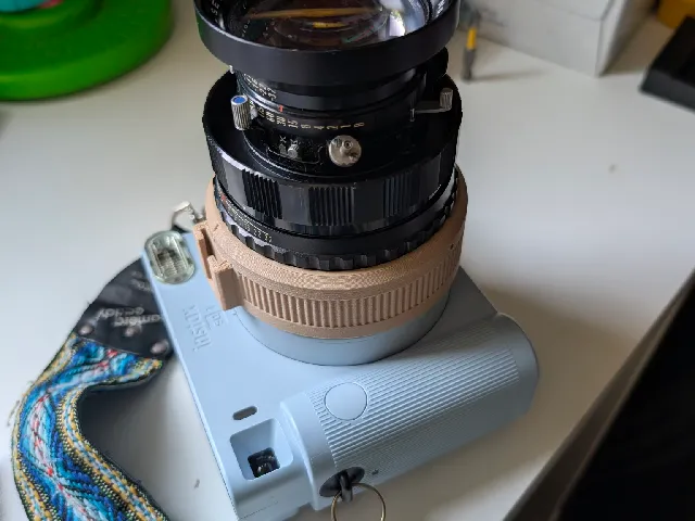 Mamiya Press Mount Adapter to Instax SQ1 (or SQ6)