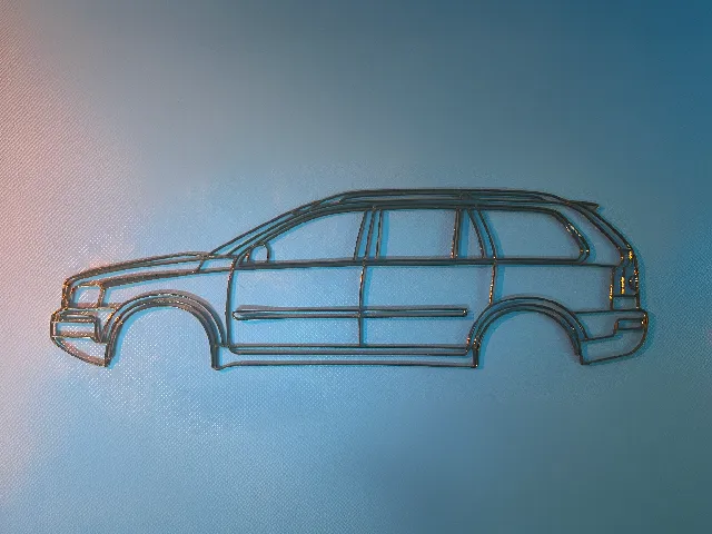 Volvo XC90 (1st gen) Side Profile – Wall Art
