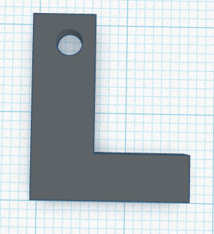 keychain with the letter L
