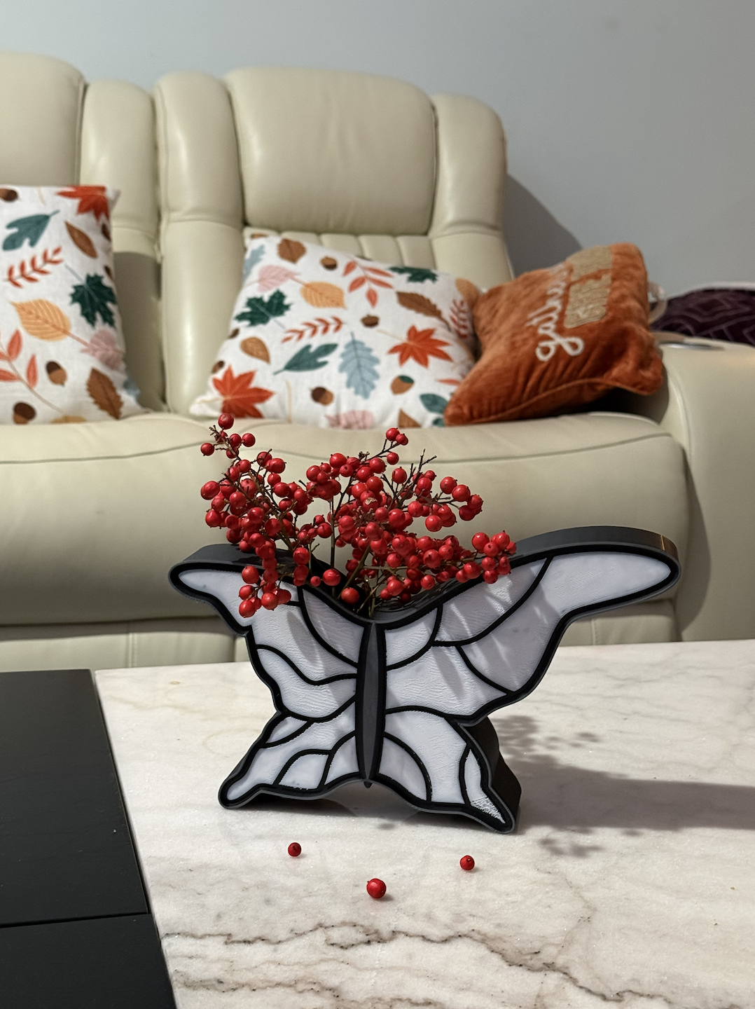 Abstract Butterfly Vase
