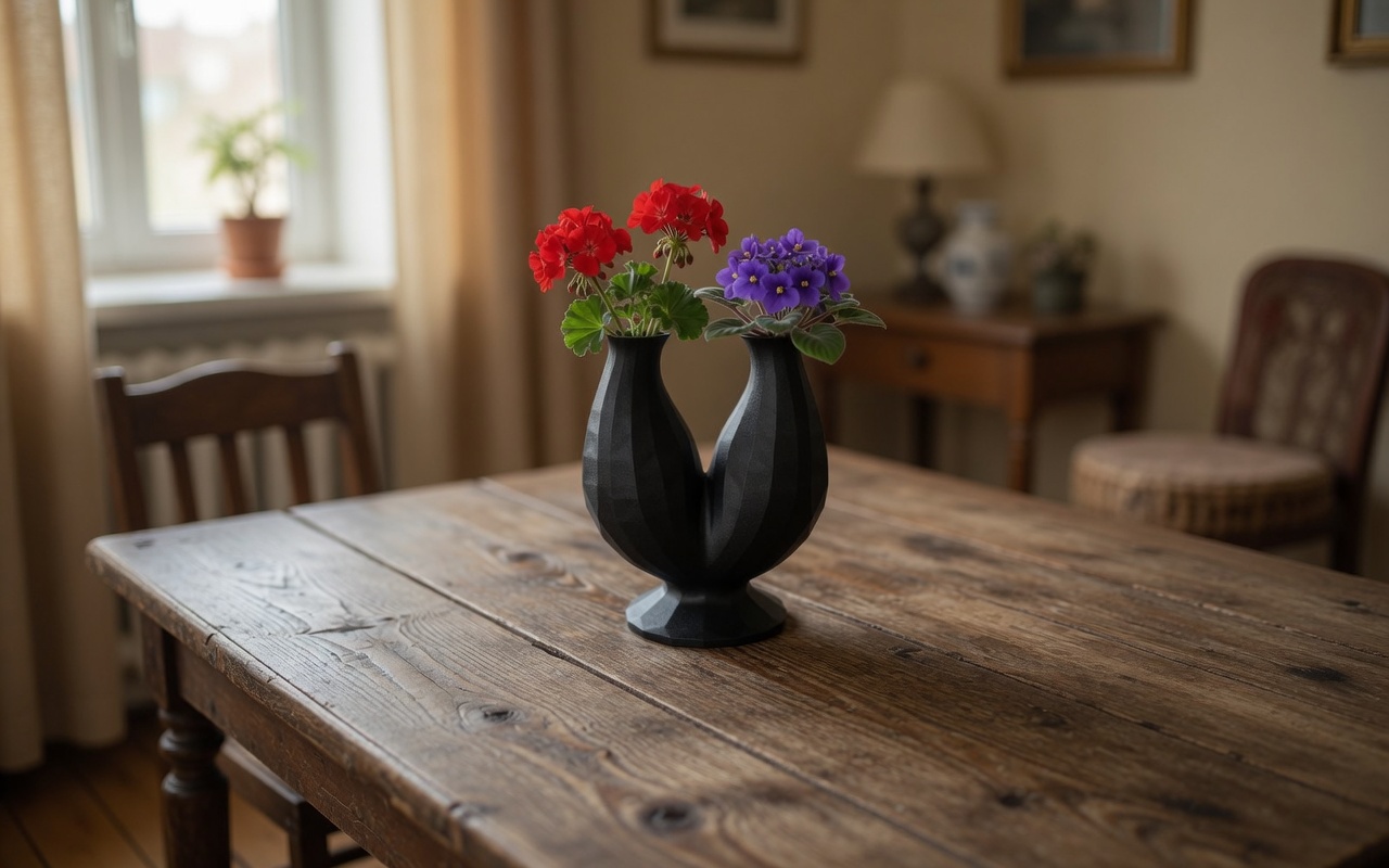 Dual Neck Modern Vase