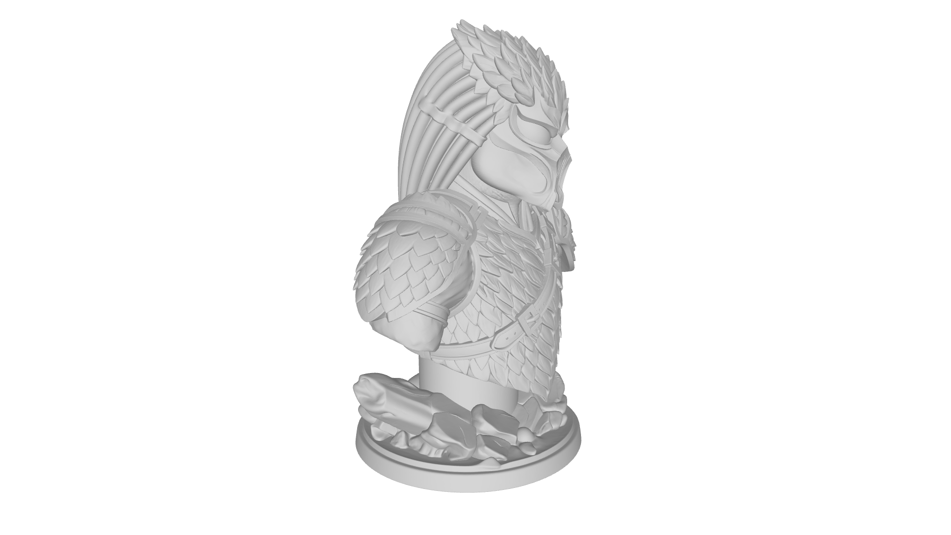 Miniatura 3 do modelo 3D Wild Predator Bust
