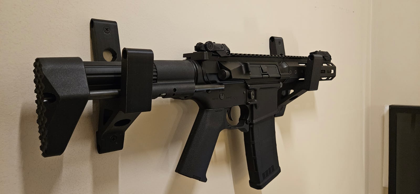 suporte de rifle  airsoft de parede