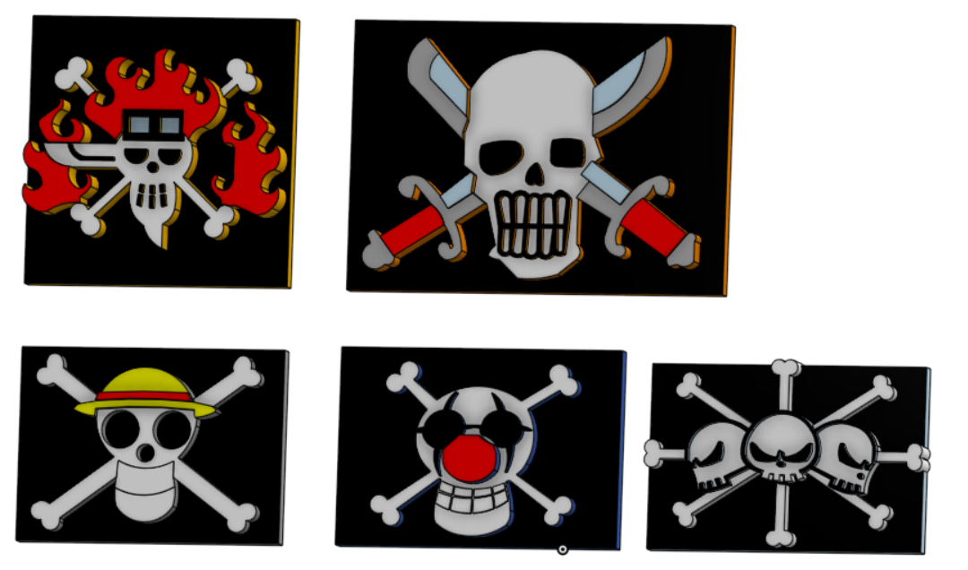 One Piece Jolly Rogers