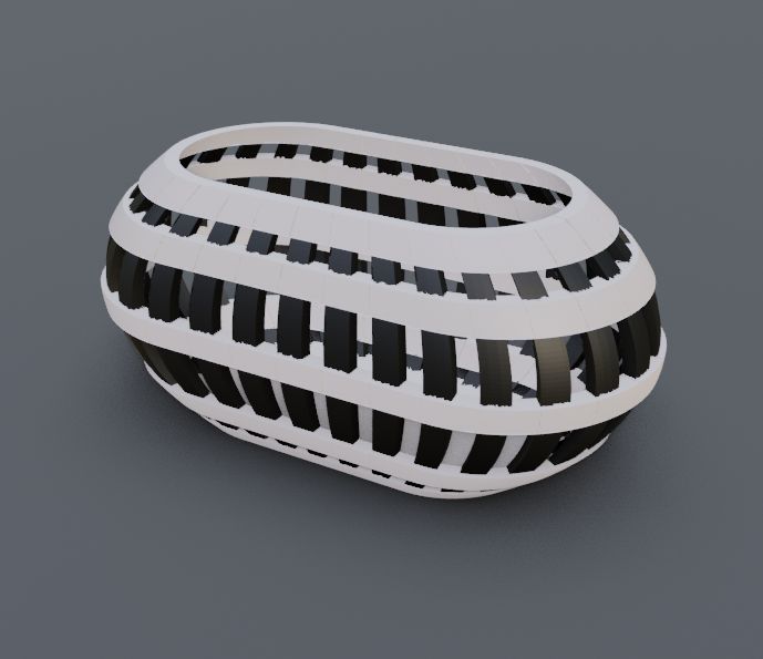 Miniatura 6 do modelo 3D Oval storage box