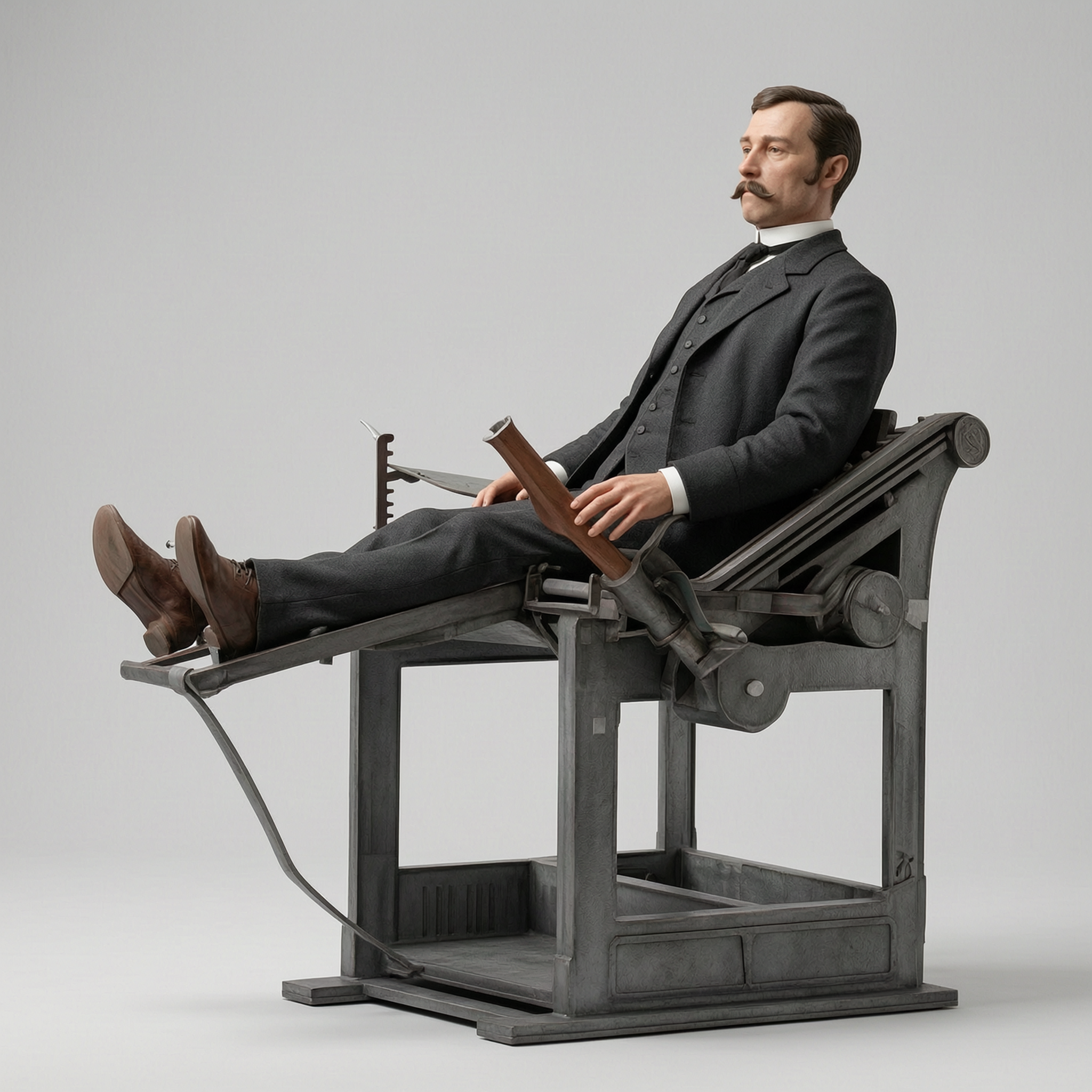 Victorian Art - Inventions - Mechanotherapy Physical Therapy Equipment