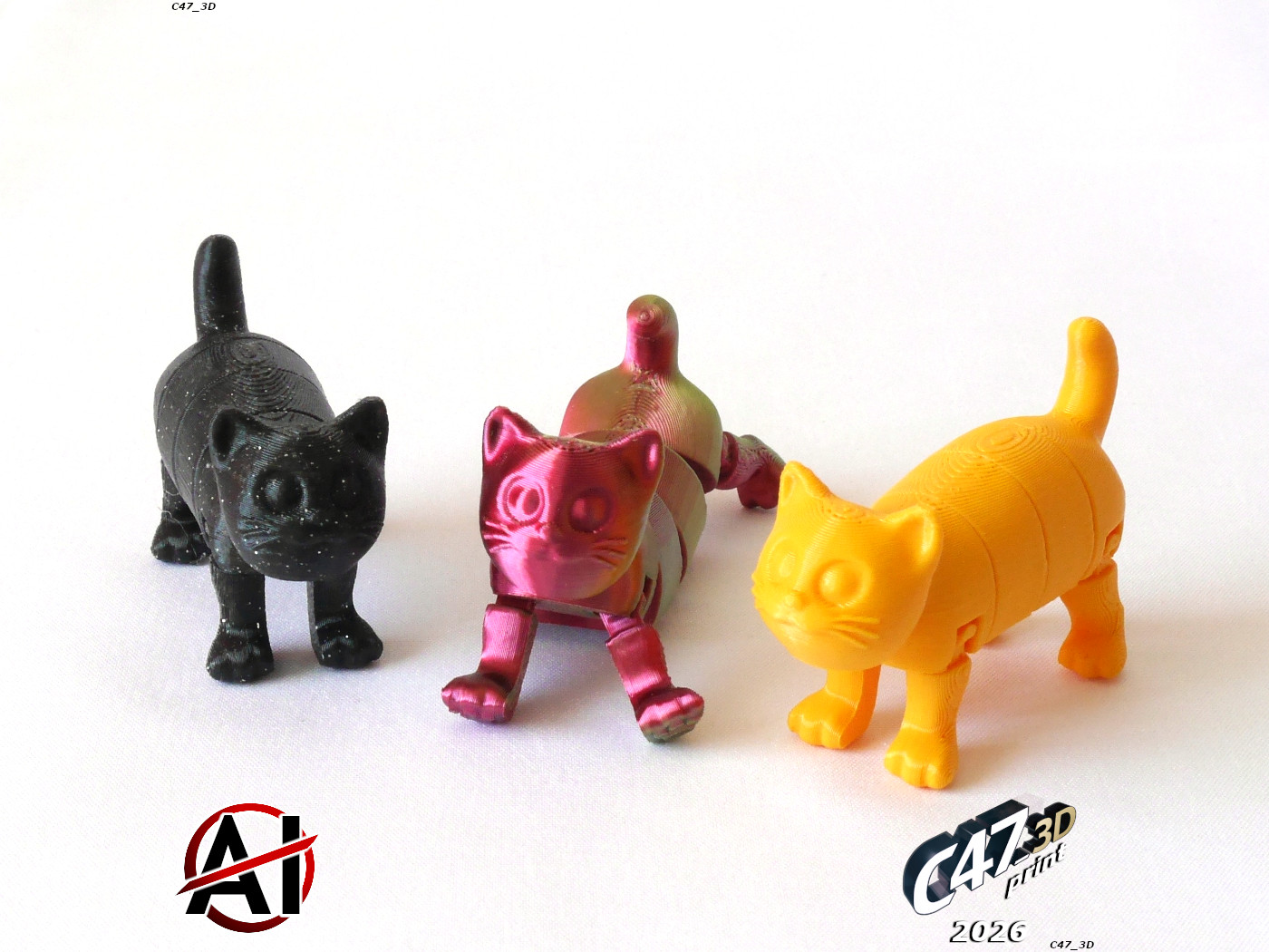 Miniatura 3 do modelo 3D Flexi Transforming Cat