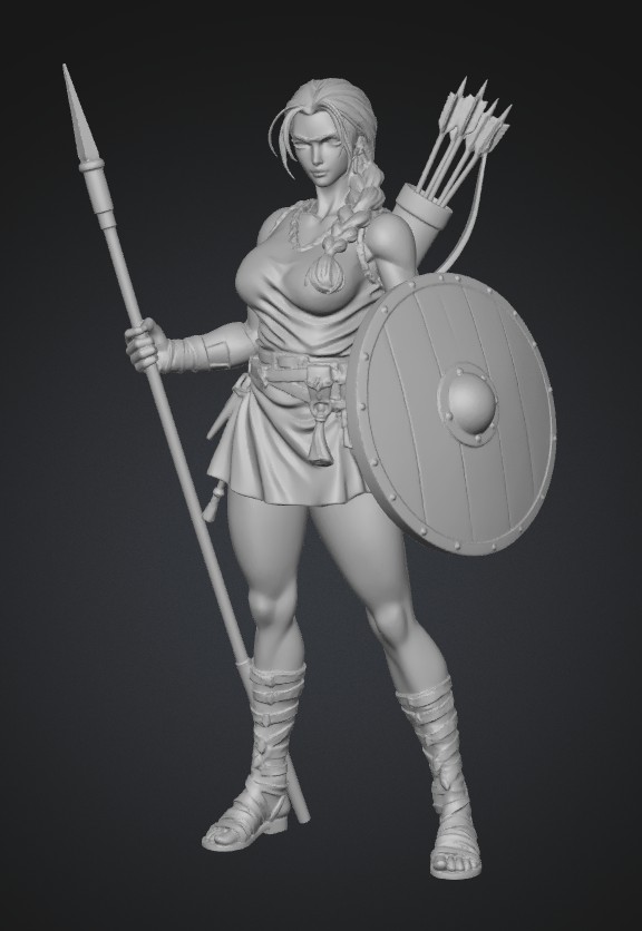 Crimson Shield Maiden