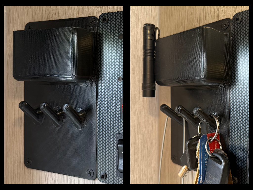 Key & Wallet Holder - Wall Mount