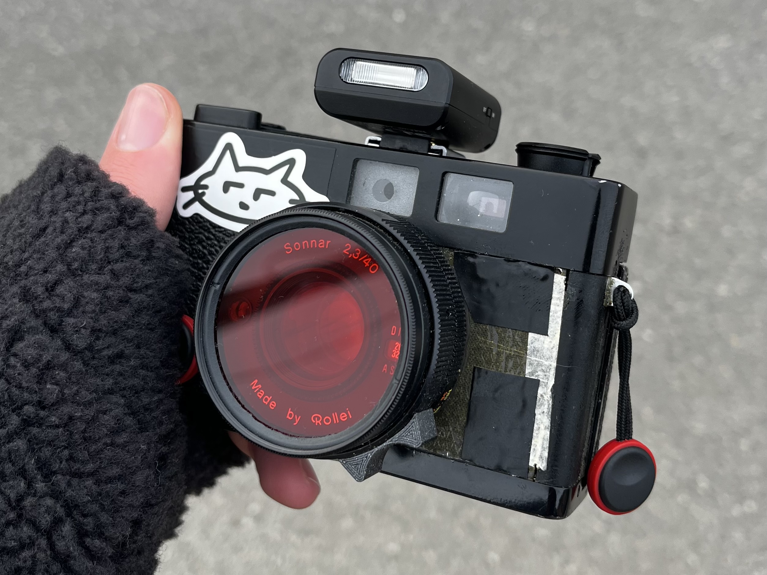 Rollei XF 35 glue-on focus lever