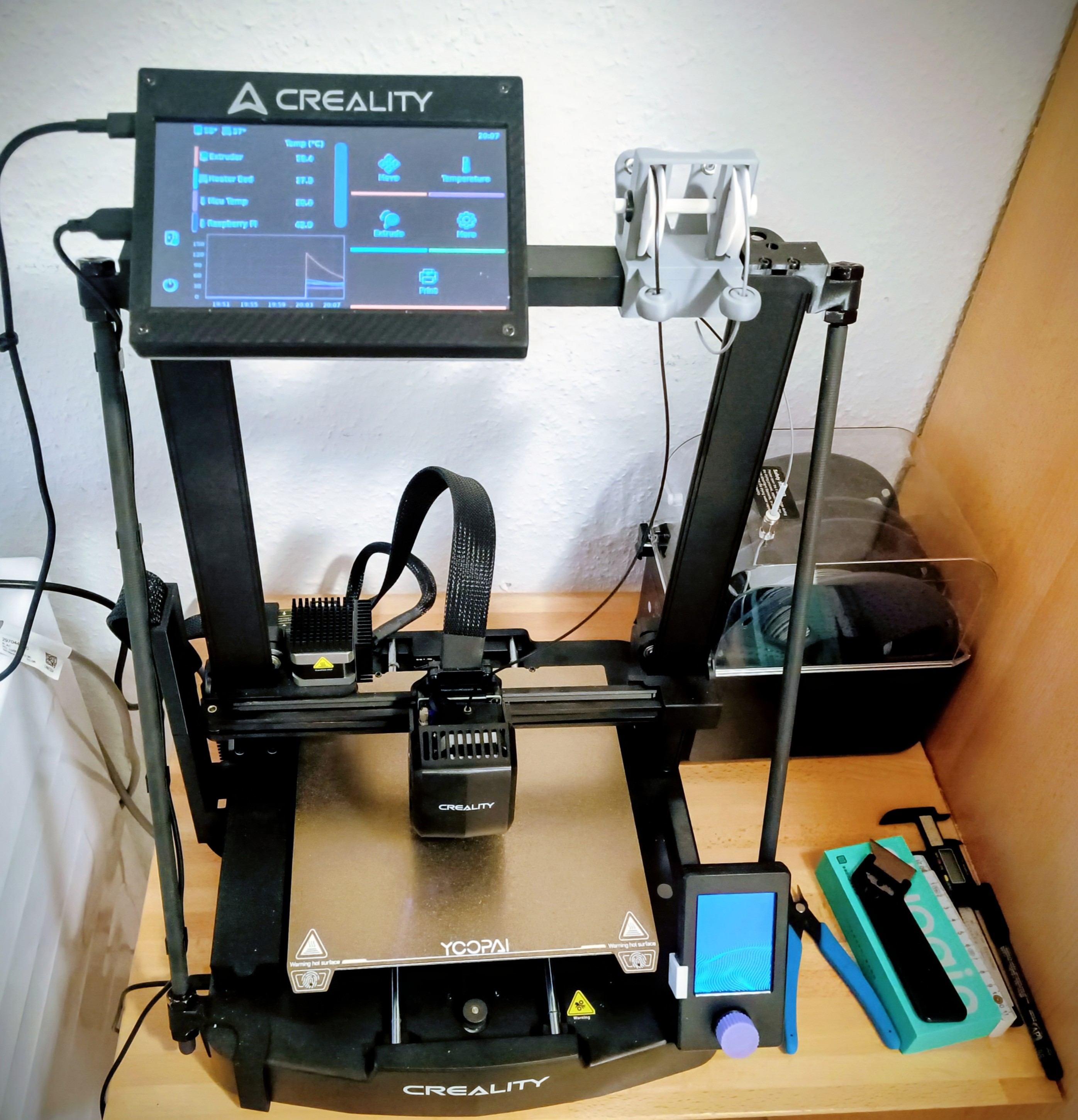 Ender 3 v3 SE KE - Rotatable Klipper touch screen, housing and holders