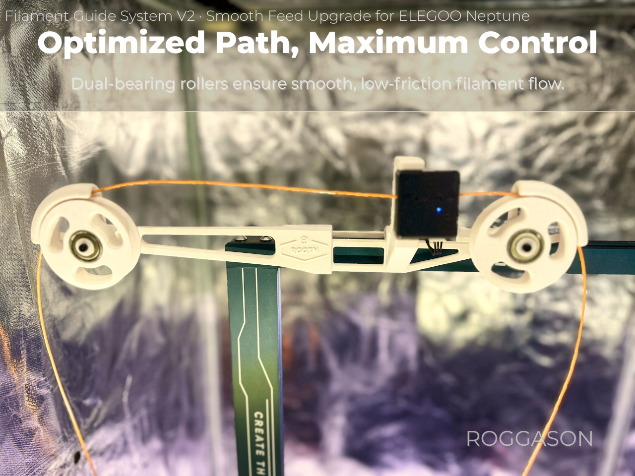 Filament Guide V2 – Smooth Feed Upgrade for Elegoo Neptune 4 Plus | Easy 3D Print