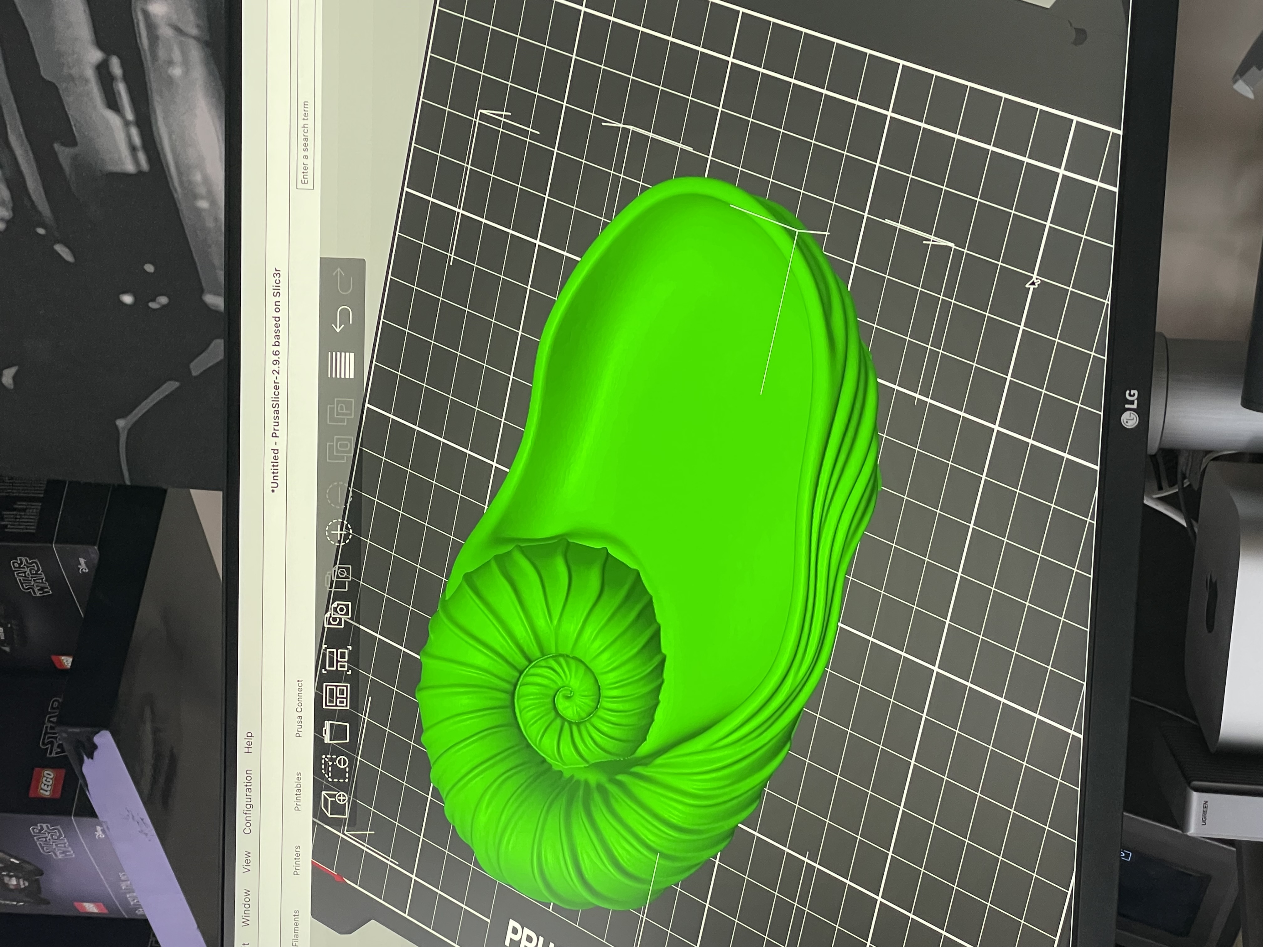 Nautilus Tray (Flat Bottom Remaster – Print-Ready)