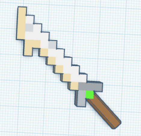 Miniatura 12 do modelo 3D Dummy 13 custom minecraft weapons