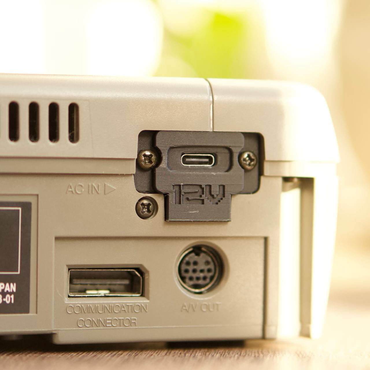 USB-C power port mount for Sega Saturn VA0