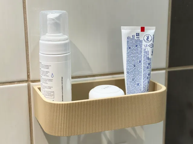 Wall-Mounted Bathroom Shelf with Quick Removal