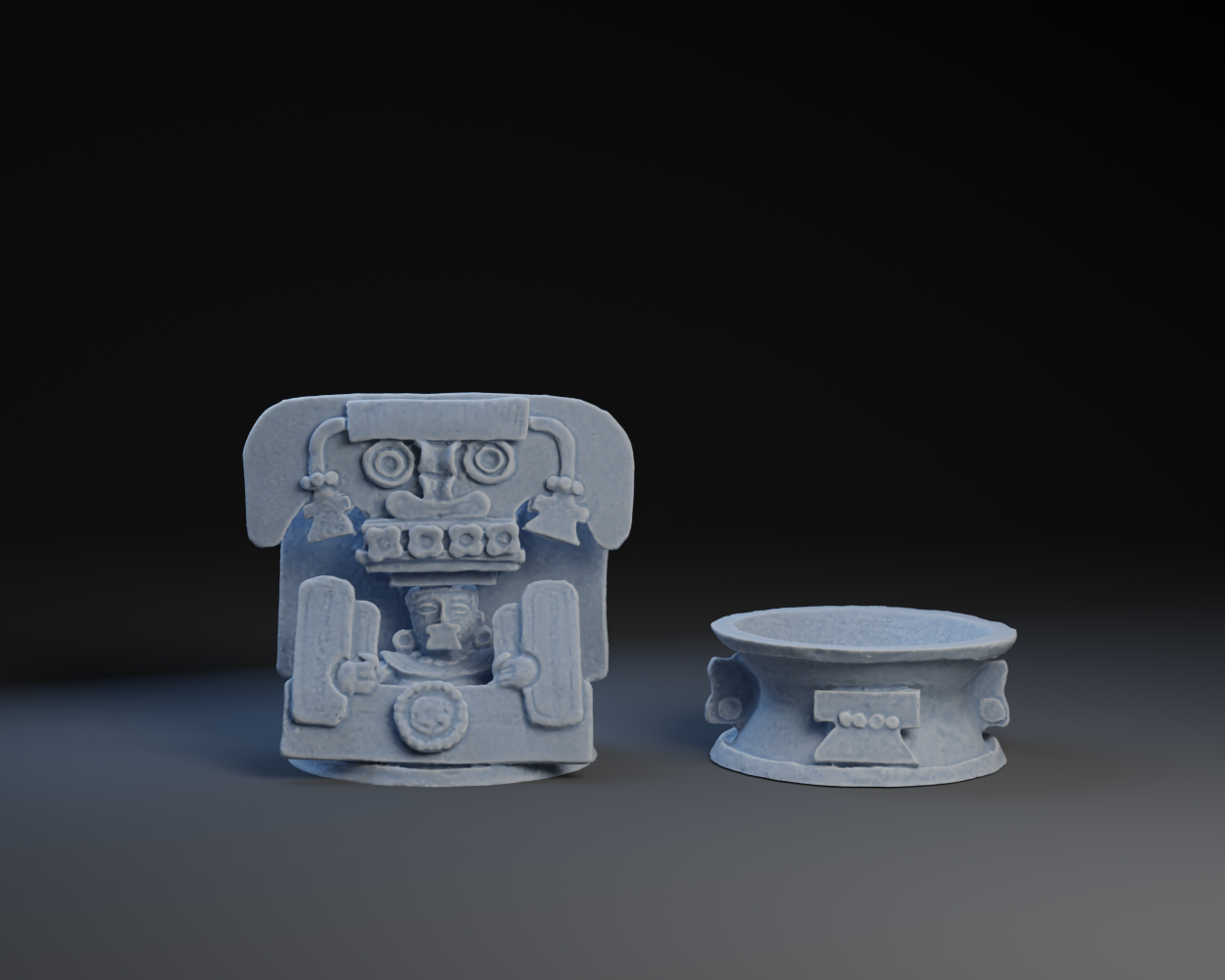 Teotihuacan-style incense Burner 3D model by Peter Farell