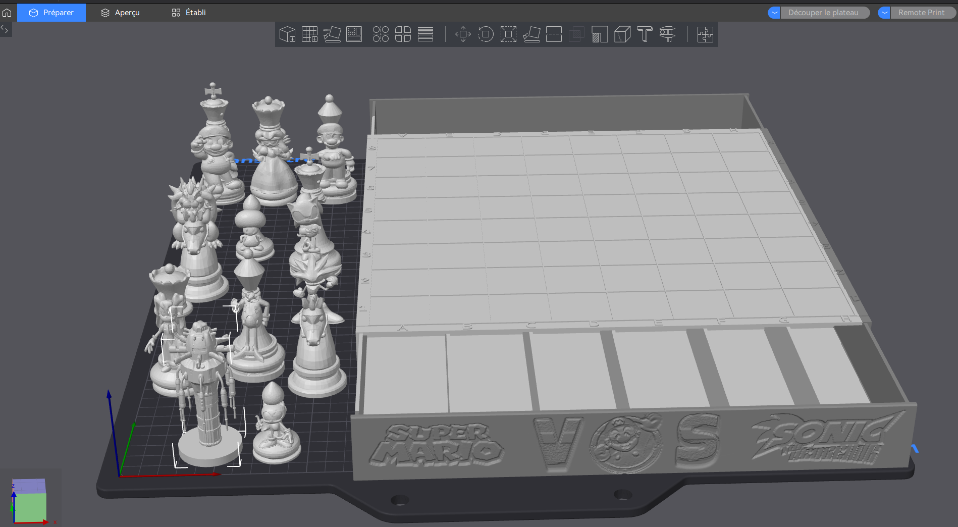 Echecs Mario VS Sonic