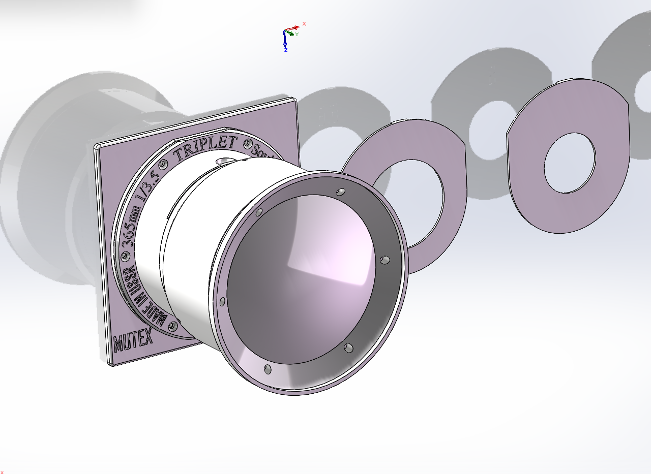 USSR Triplet 365mm F3.65 lens rehouse