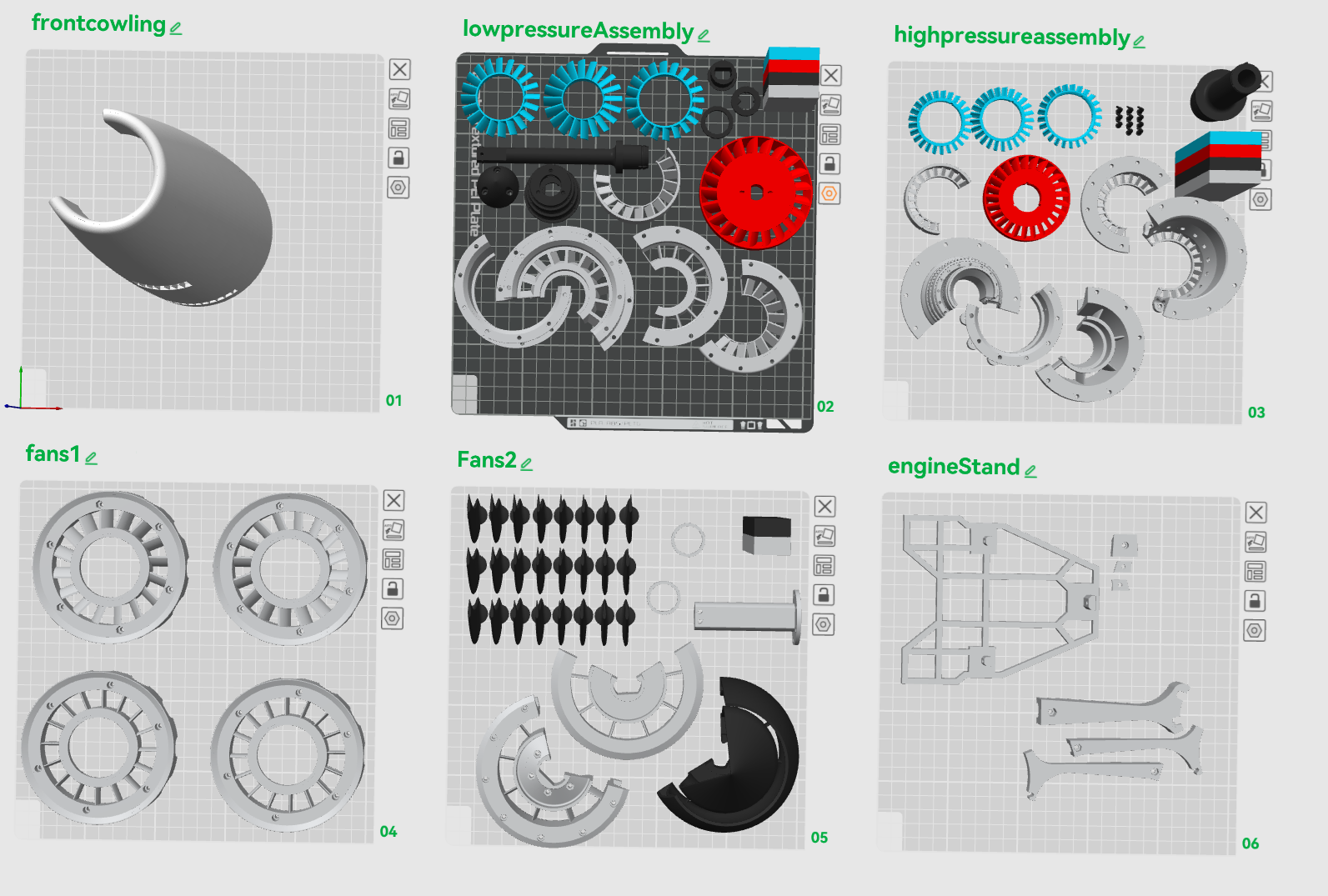 3d printable Jet engine - Propfan - no glue assembly — miniatura 13