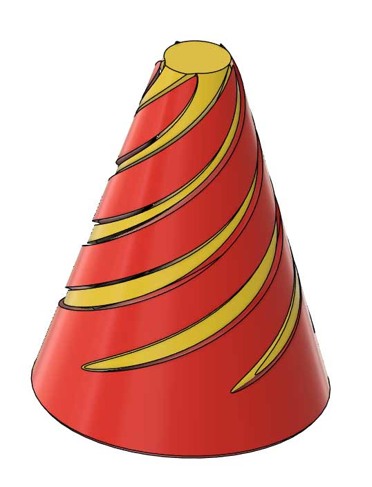 Miniatura 3 do modelo 3D Passthrough Fidget Cone
