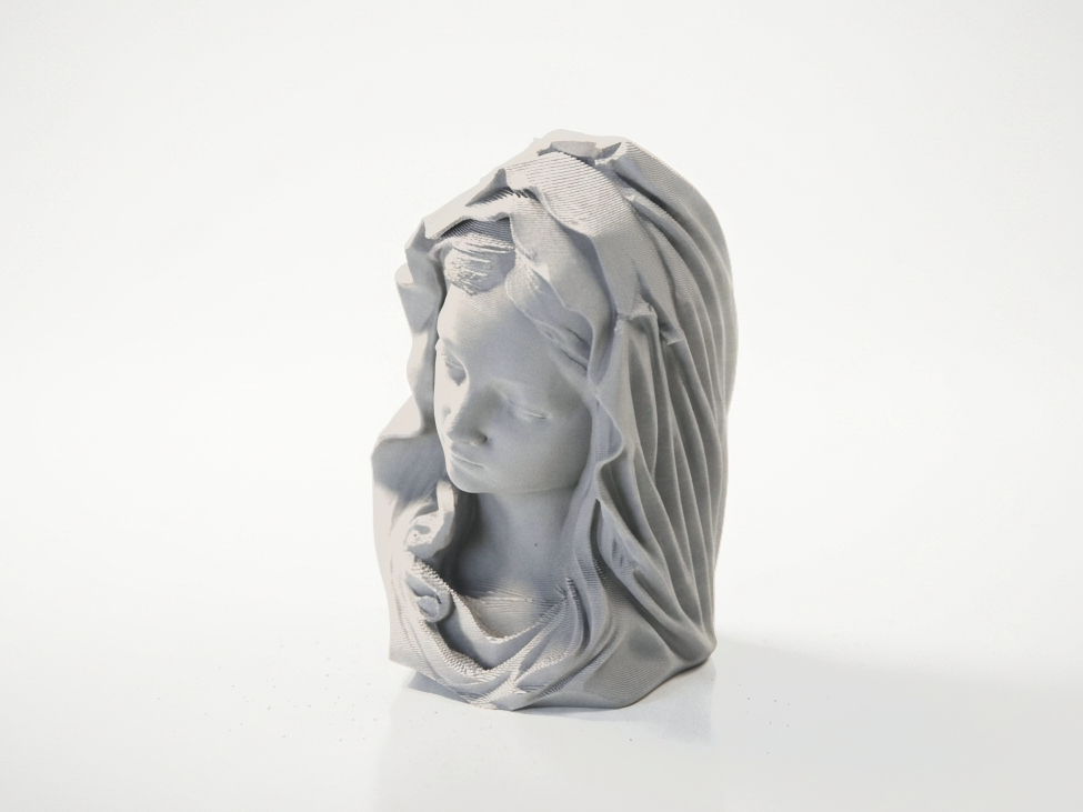 Mary Mother Head Sculpture Religious Bust 3D Printable