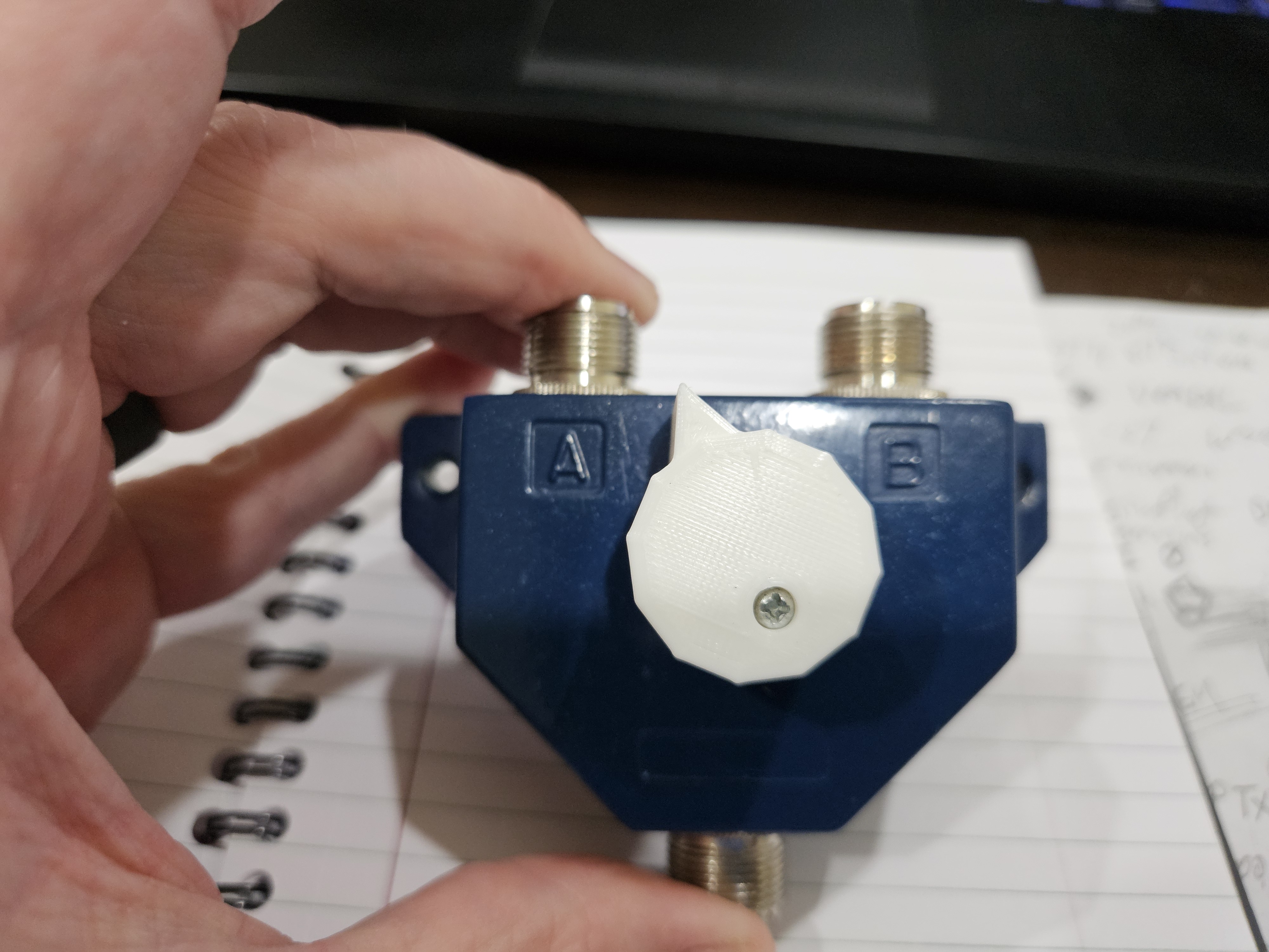 Replacement knob for MFJ-1702 antenna switch