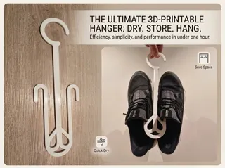 The ultimate space-saving shoe hanger and dryer (modular!)