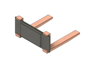 Bobcat forklift reinforced backplate