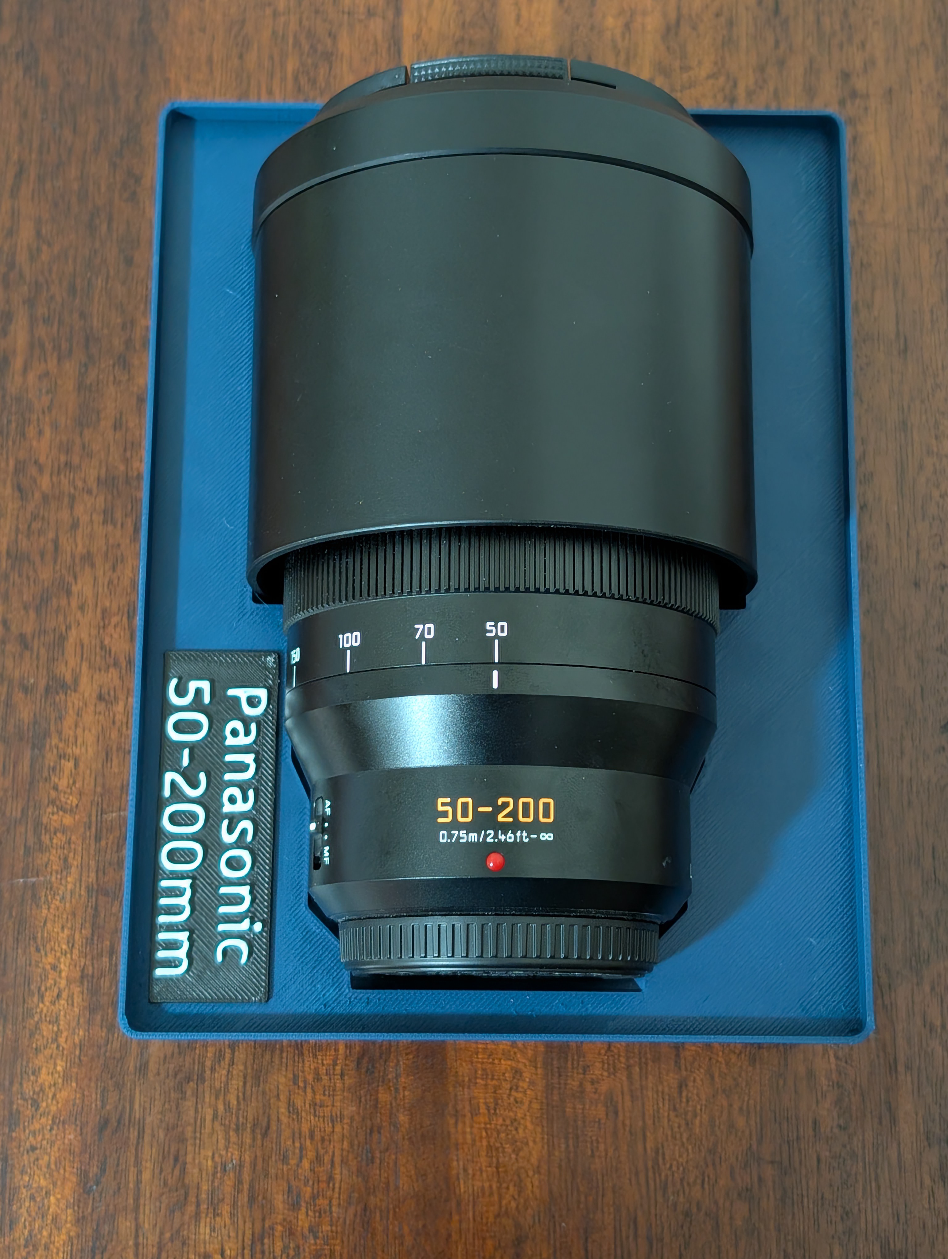 Panasonic Lumix 50-200mm f/2.8-4.0 Lens Holder - Gridfinity
