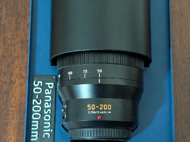 Panasonic Lumix 50-200mm f/2.8-4.0 Lens Holder - Gridfinity