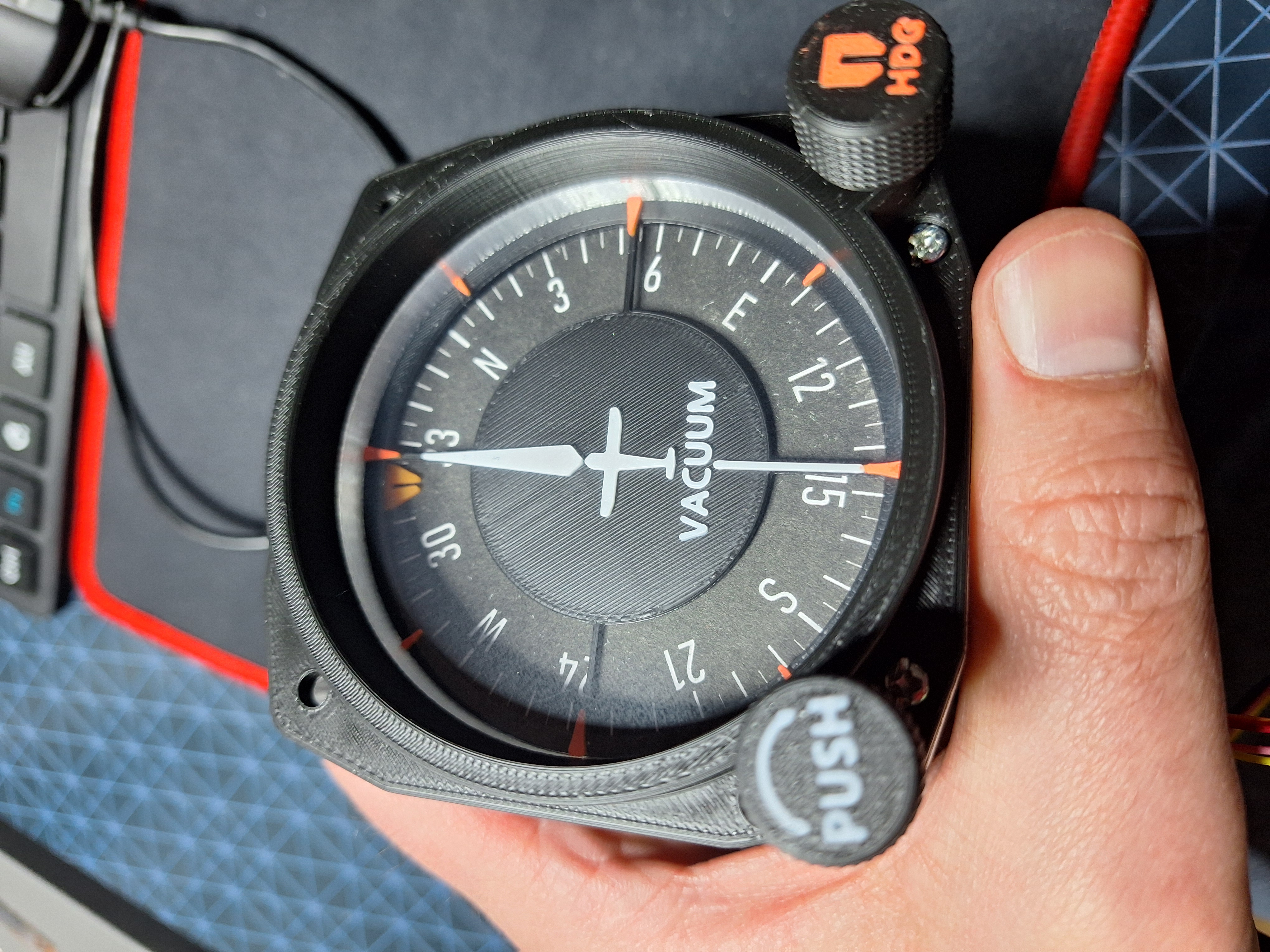 Gyro Compass (Heading Indicator) for Flight Simulation