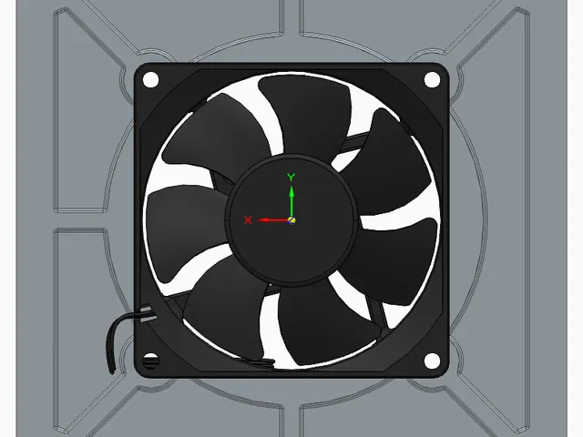 80mm Fan Center Adapter to 140mm Case V1