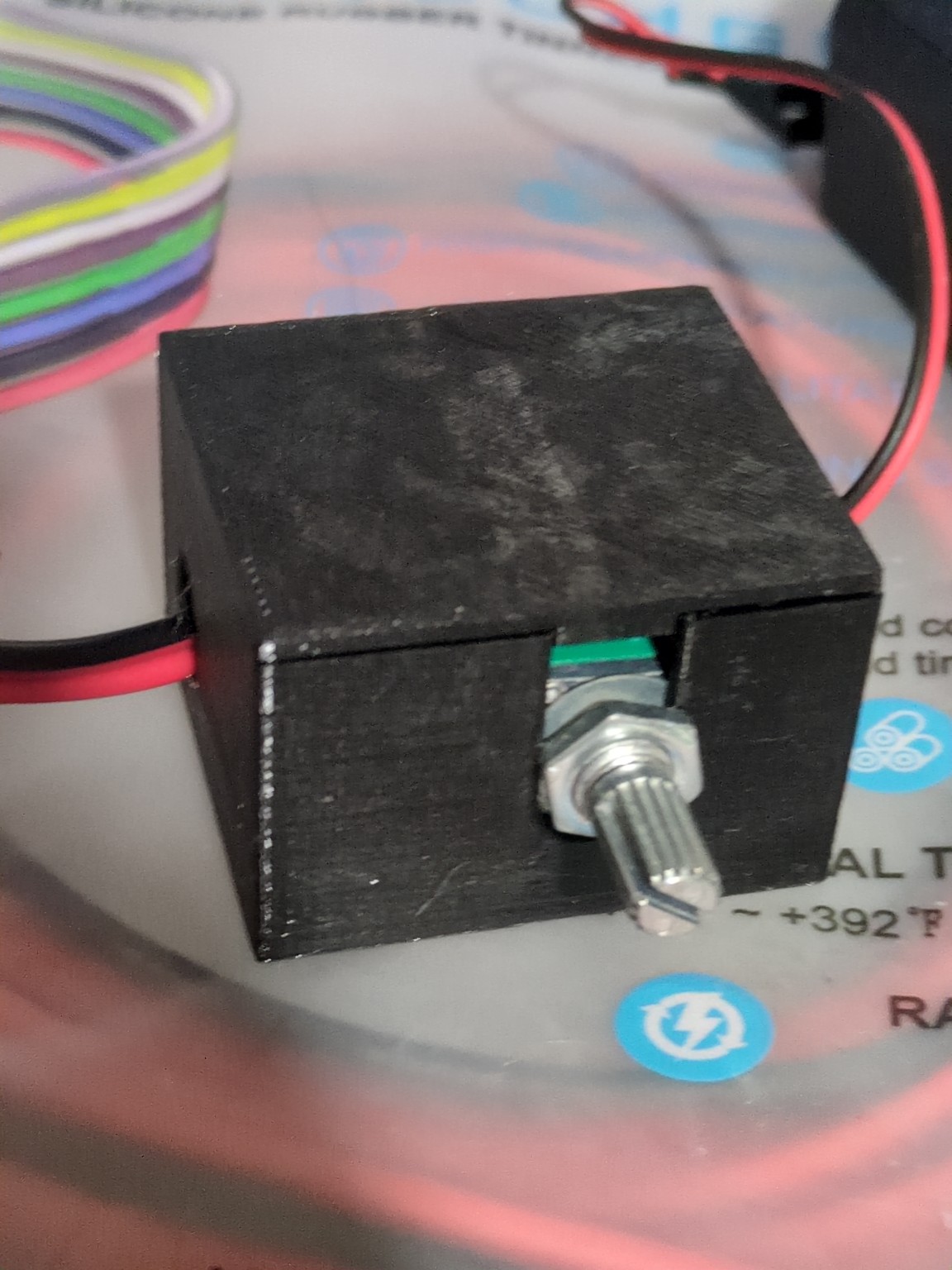 Offset lid redesign for common DC PWM motor speed controller boxes.