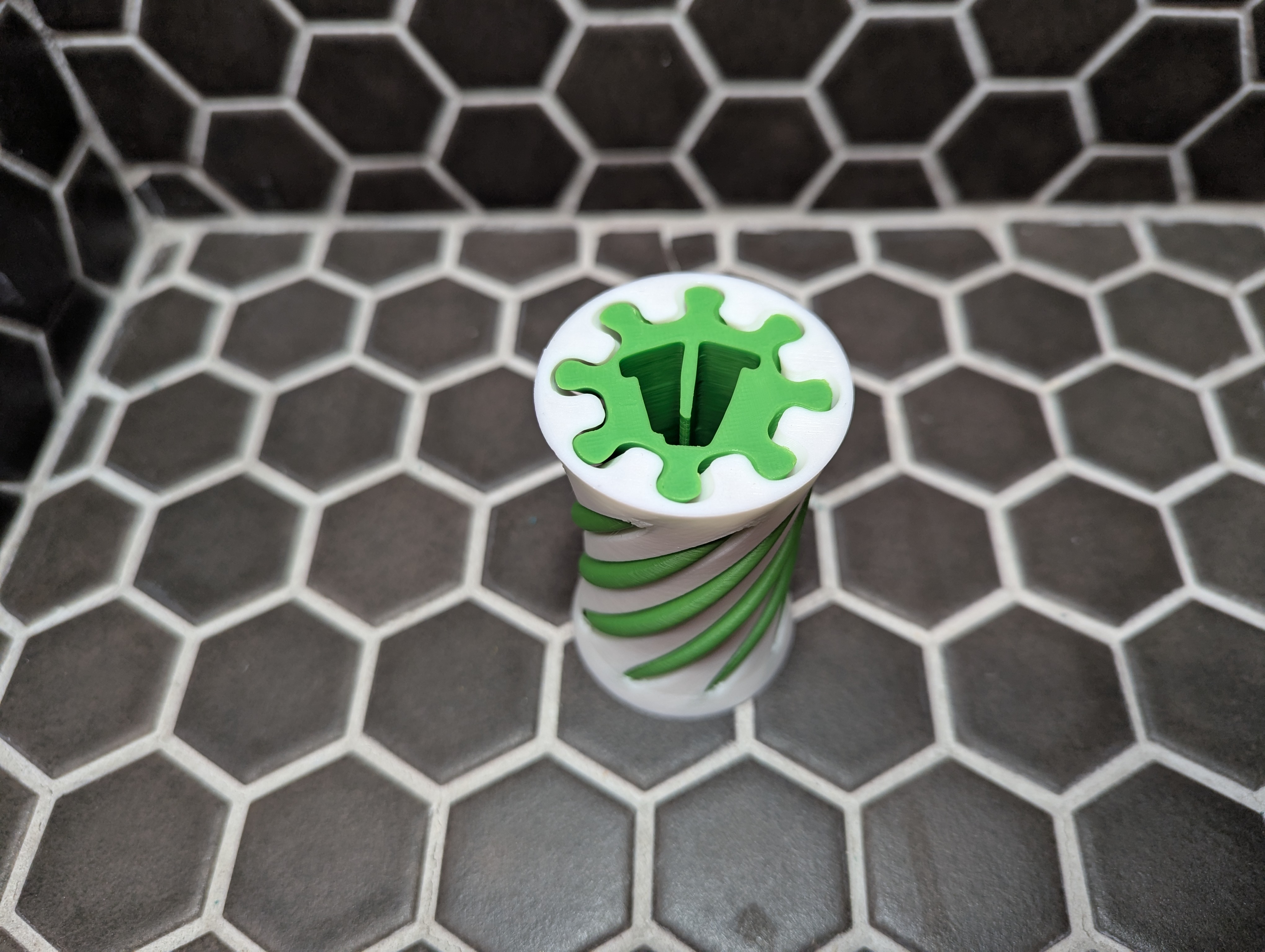 Letter V Spiral Vortex Fidget