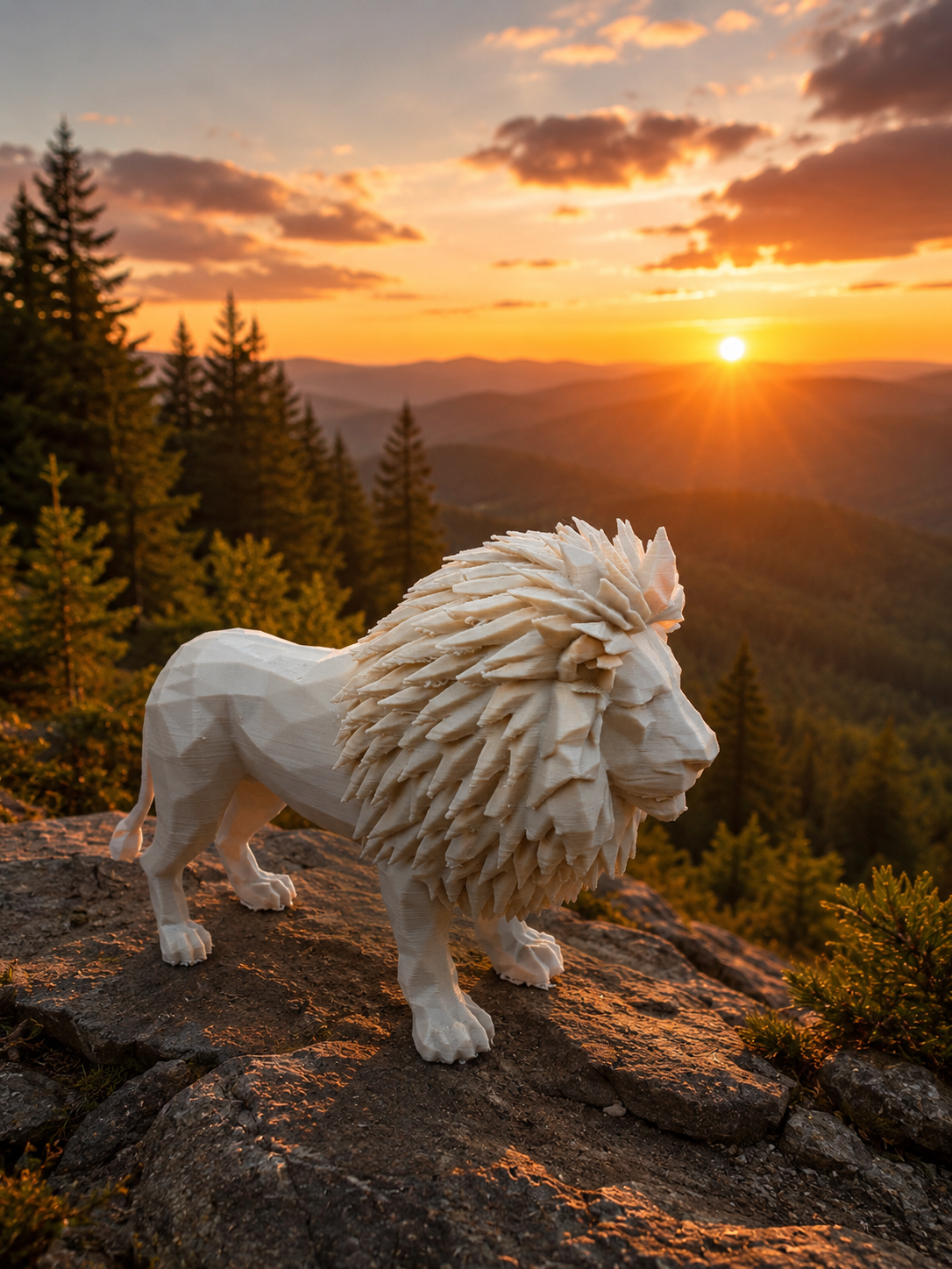 Polygonal Lion King