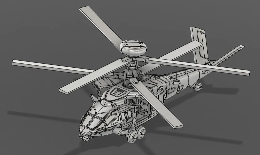 MRT-52 ＂Wraith＂ Utility Helicopter by DeltaX | Download free STL