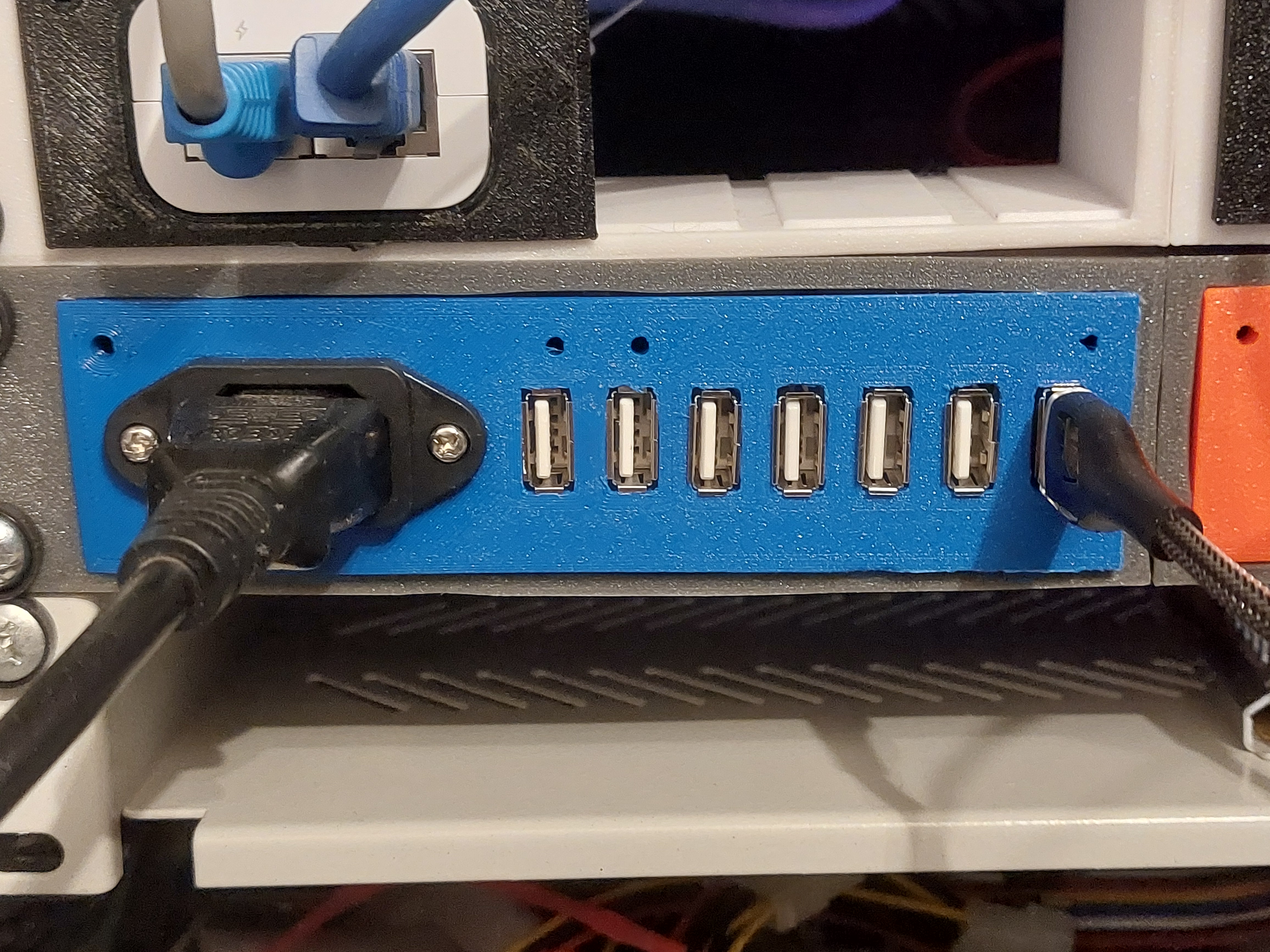 Parametric modular USB PSU insert 3D model