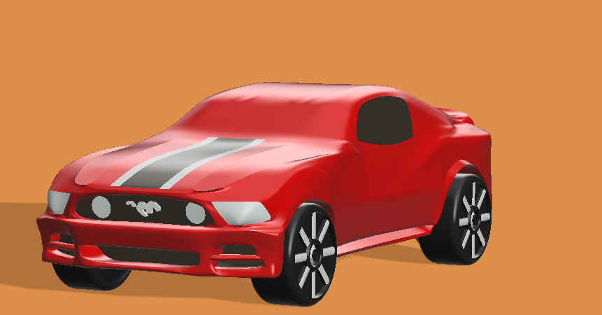 Mustang with No Supports