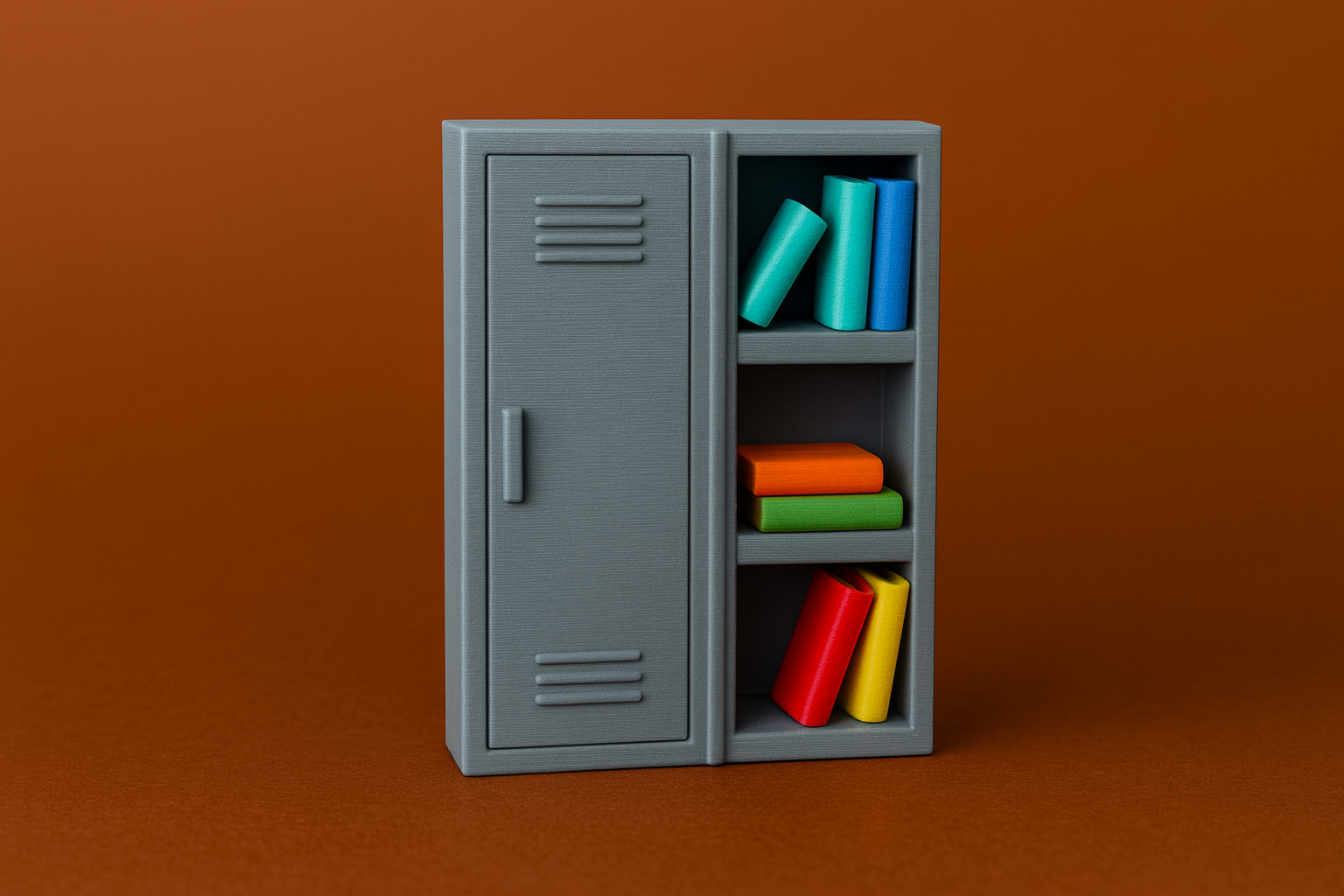 Bookshelf Cabinet Figurine – Decorative Miniature