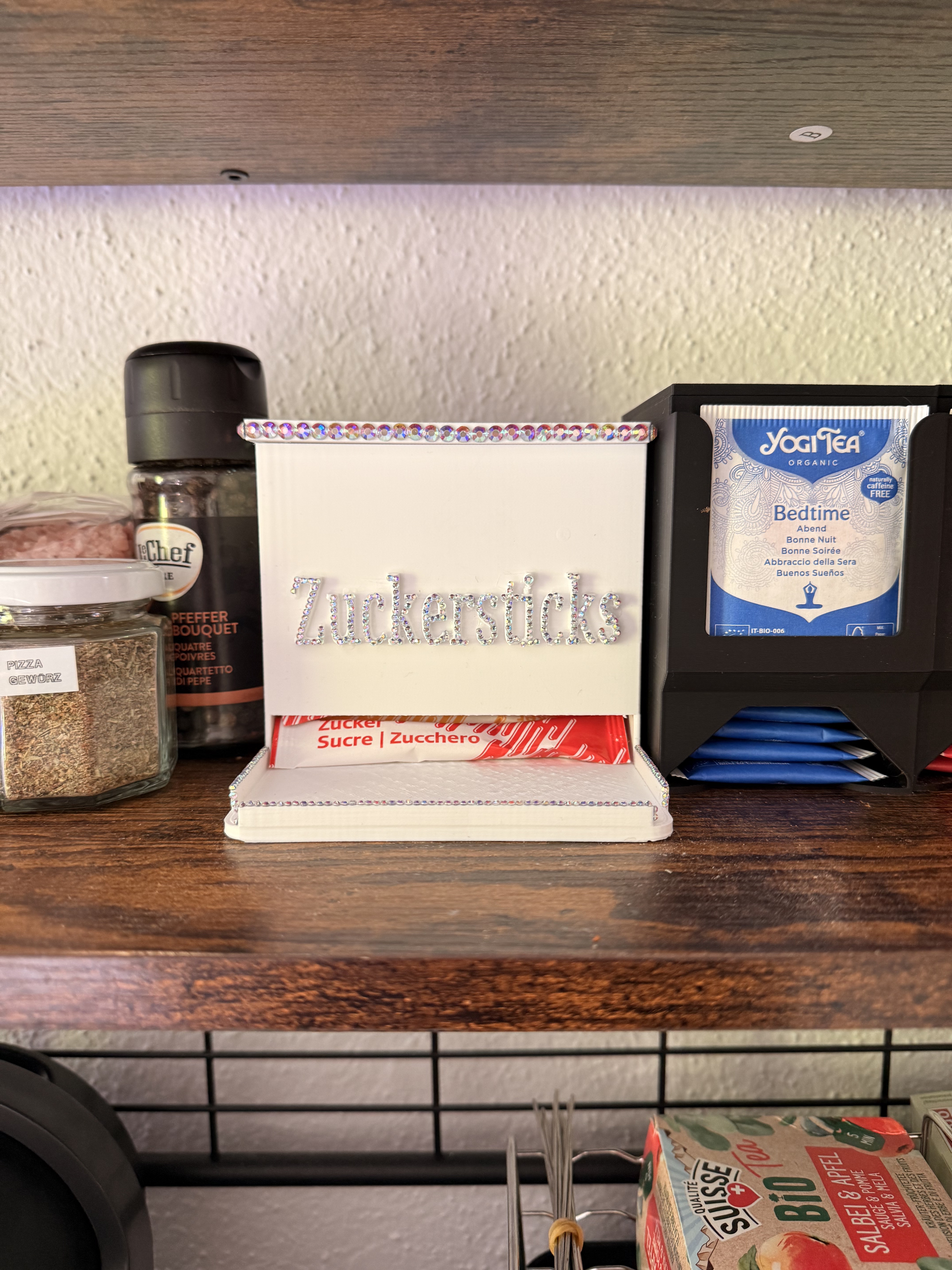 Zuckersticks-Spender aus PLA – stilvolle Ordnung für Küche, Büro & Gastronomie